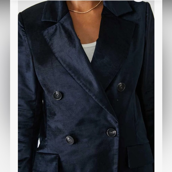 NWT Free People Velvet Cosmo Blazer - Picture 3 of 8